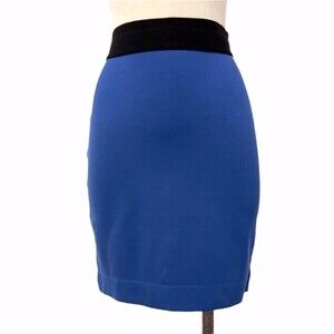 BCBG - NWT $108 Monica Blue Sapphire Slim Stretch Pencil Skirt, Size L (12-14)